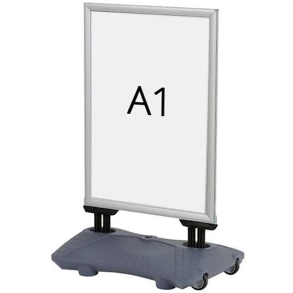Wind-Sign Waterbase Pro Kundenstopper - Silber - A1