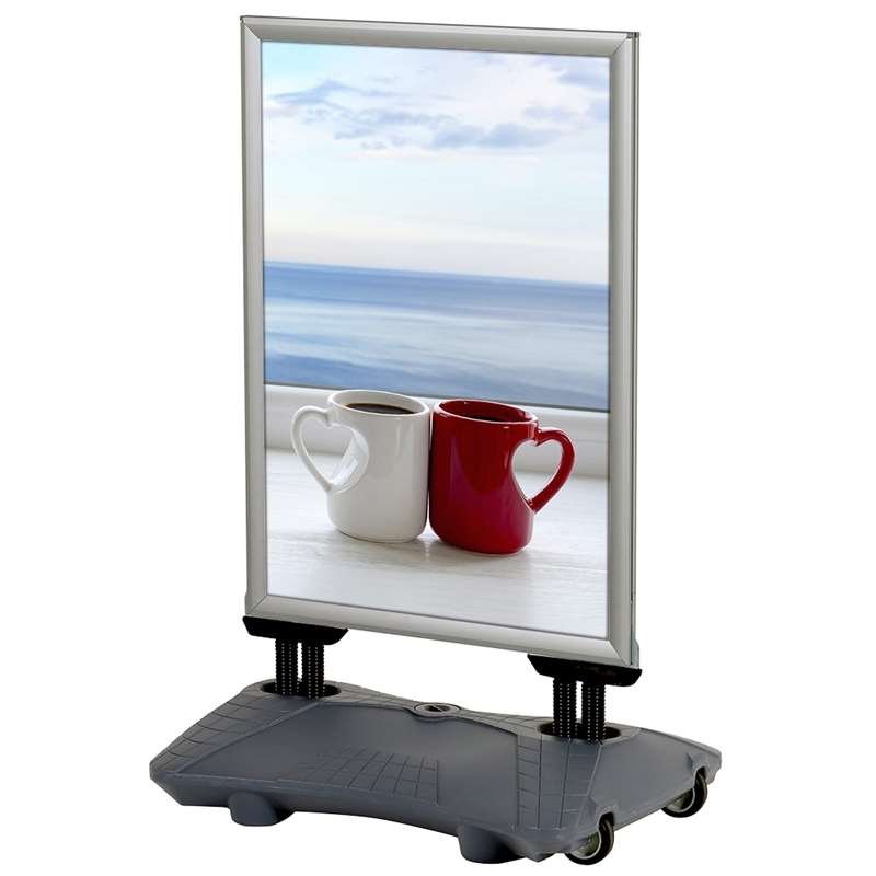 Wind-Sign Waterbase Pro Kundenstopper - Silber - 50x70 cm