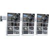 Prospekthalter für die Wand, Aluminiumleiste mit 3 Stk. M65 Acrylhalter #1