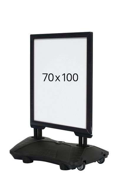 Wind-Sign Waterbase Budget Kundenstopper - 70x100 cm - schwarz