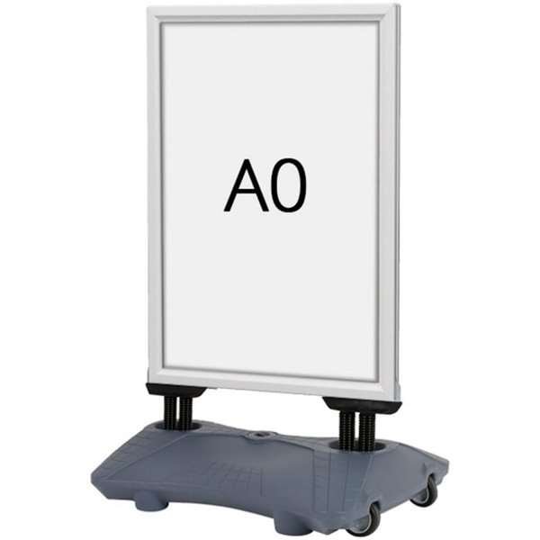Wind-Sign Waterbase Budget Kundenstopper- A0 - Silber