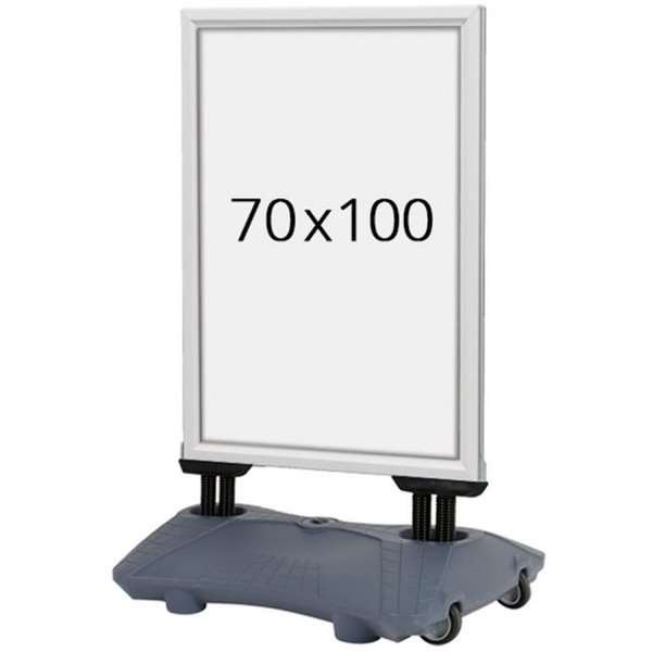 Wind-Sign Waterbase Budget Kundenstopper - 70x100 cm - Silber