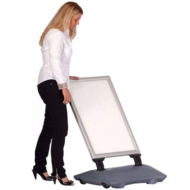 Wind-Sign Waterbase Budget Kundenstopper - 70x100 cm - Silber