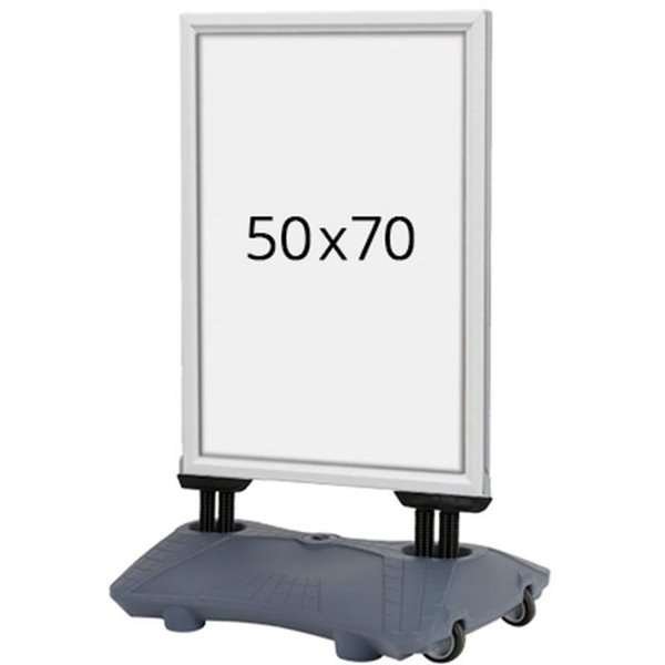 Wind-Sign Waterbase Budget Kundenstopper - 50x70 cm - Silber