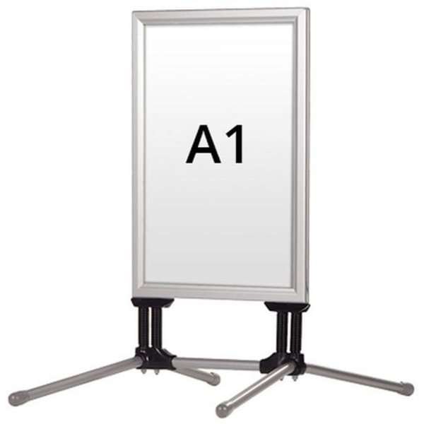Wind-Line Budget Kundenstopper - A1 - Silber