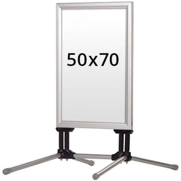 Wind-Line Budget Kundenstopper - 50 x 70 cm - Silber