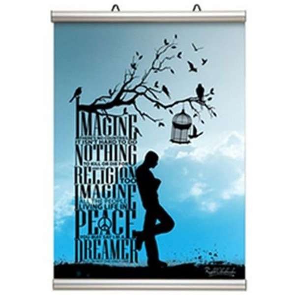 Poster-Line Set, Posterleiste mit 26mm Alu-Posterleisten - 30cm (A3)