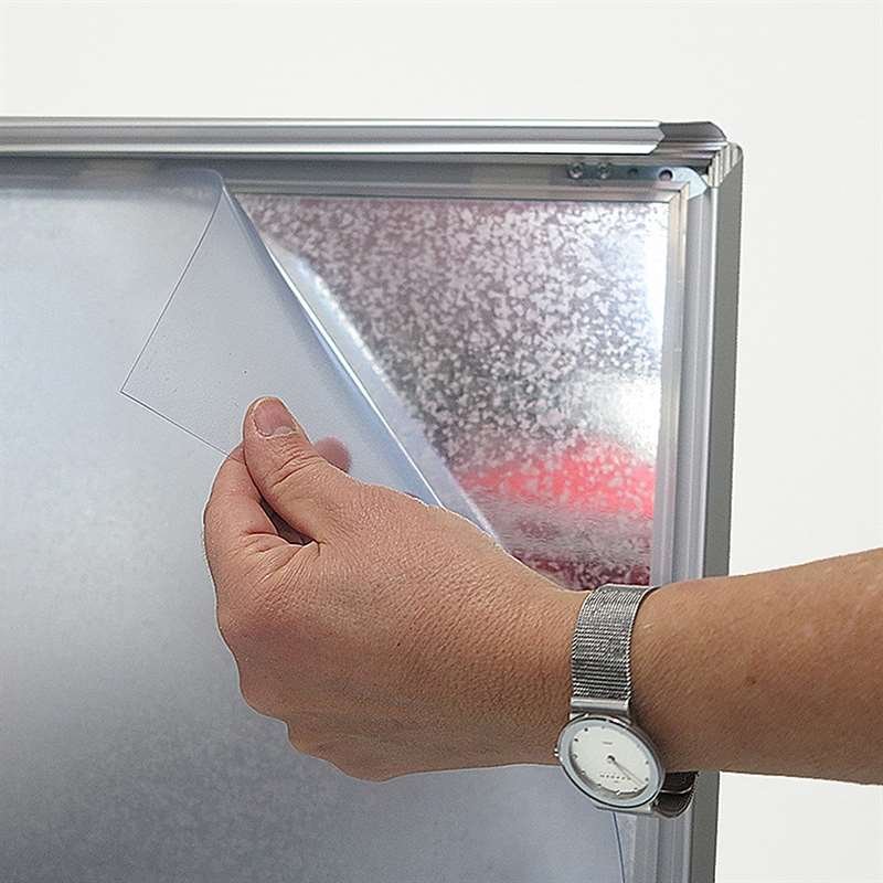 Alu-Line Standard Kundenstopper - A1 - Silber
