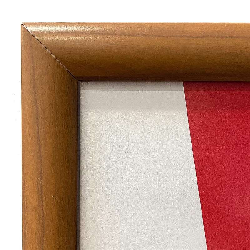 Klapprahmen mit 25mm Aluminiumprofil, Holzoptik - 70 x 100 cm