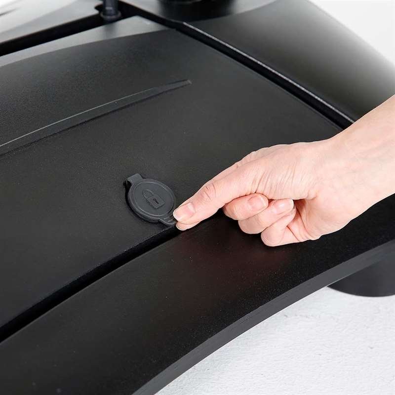 Wind-LED Pro Waterbase Kundenstopper, 44mm Rahmen, A1 - inkl. Batterie. Schwarz