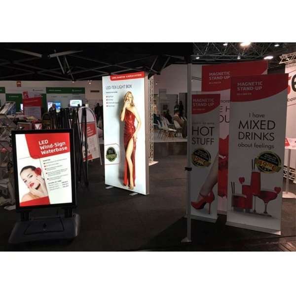 LED-TEX Leuchtkastenständer doppelseitig, 100 x 200 cm