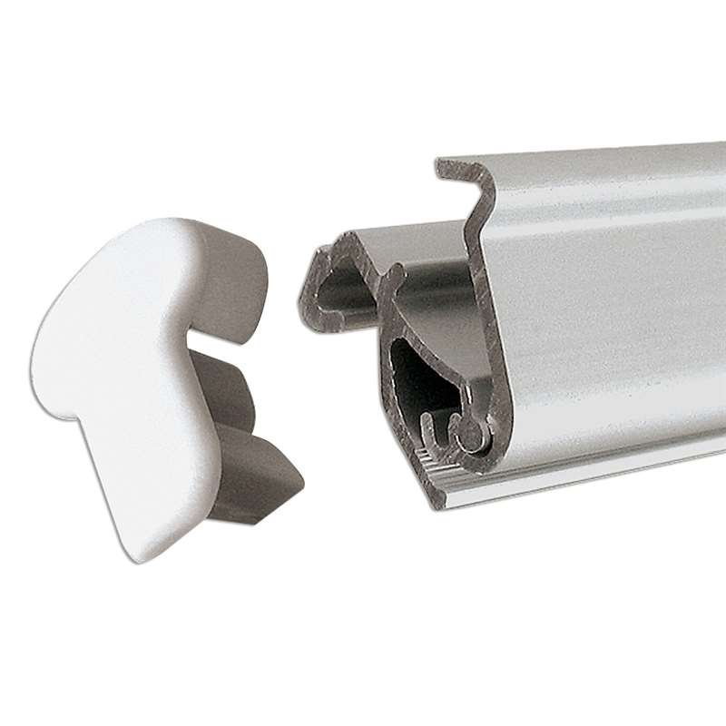 Euro-Roll-up-Kassette, einseitig, 85 x 220 cm - Silber