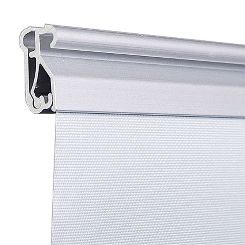 Euro-Roll-up-Kassette, einseitig, 85 x 220 cm - Silber