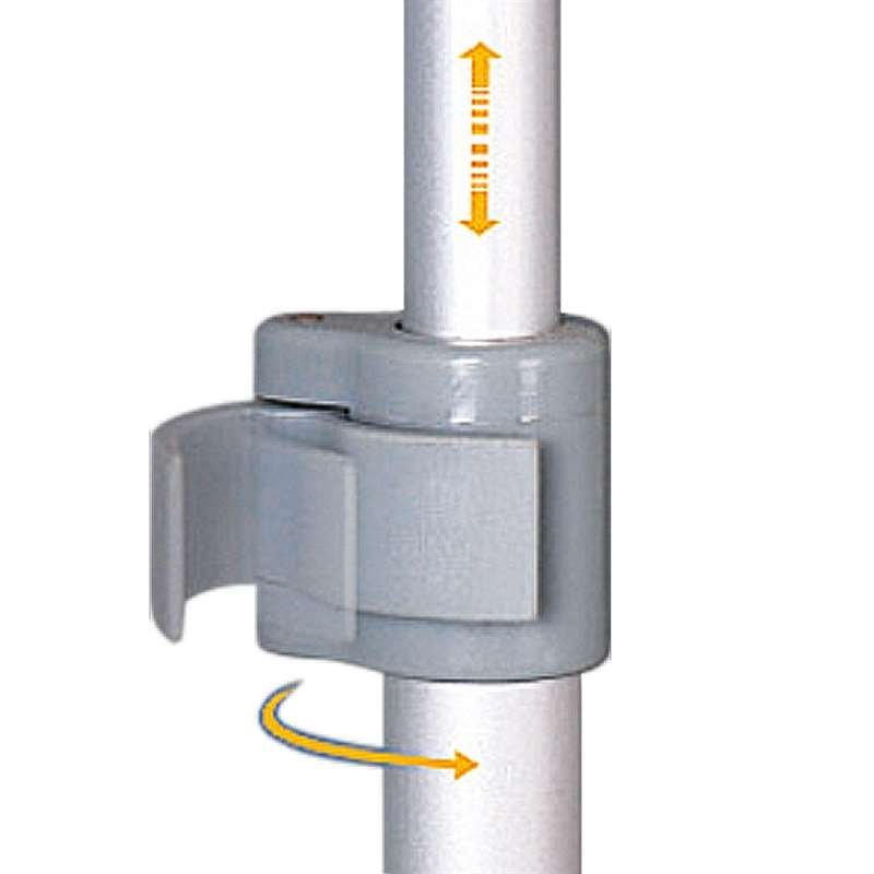 Euro-Roll-up-Kassette, einseitig, 85 x 220 cm - Silber