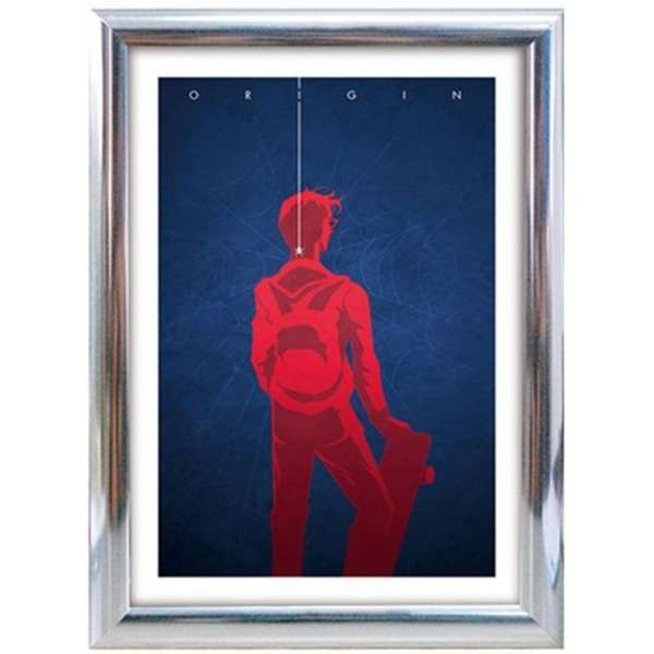 Klapprahmen mit 25mm Aluminiumprofil, Chrom - 50 x 70 cm