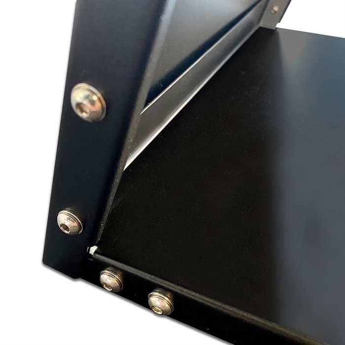 Design Stand Prospekthalter aus Stahl A4/M65 mit 6/12 Taschen, schwarz