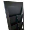 Design Stand Prospekthalter aus Stahl A4/M65 mit 6/12 Taschen, schwarz #5