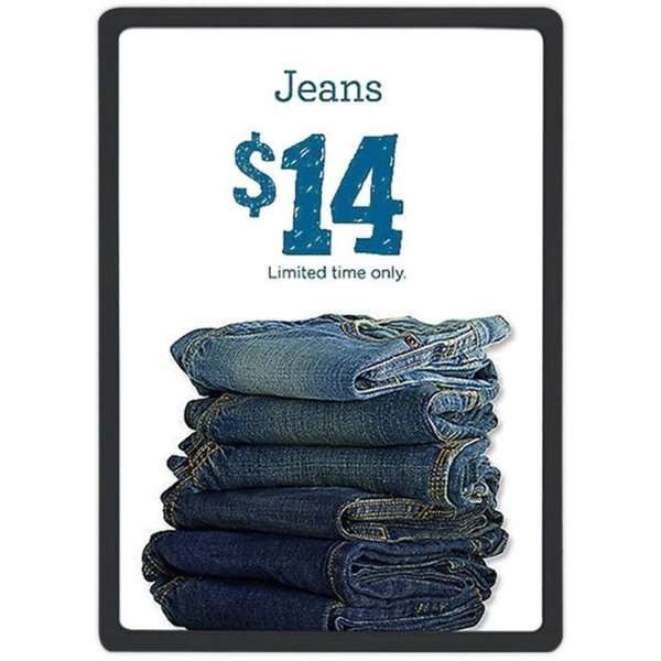 Flex Kunststoff Preisrahmen doppelseitig - A3 - schwarz