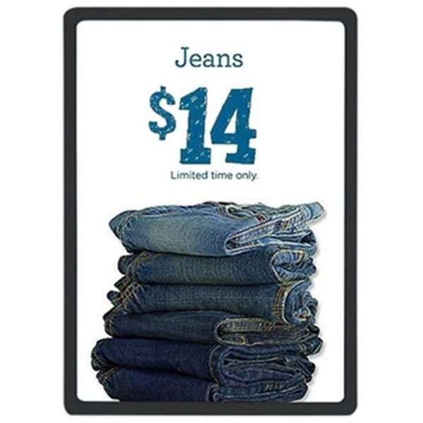 Flex Kunststoff Preisrahmen doppelseitig - A5 - schwarz