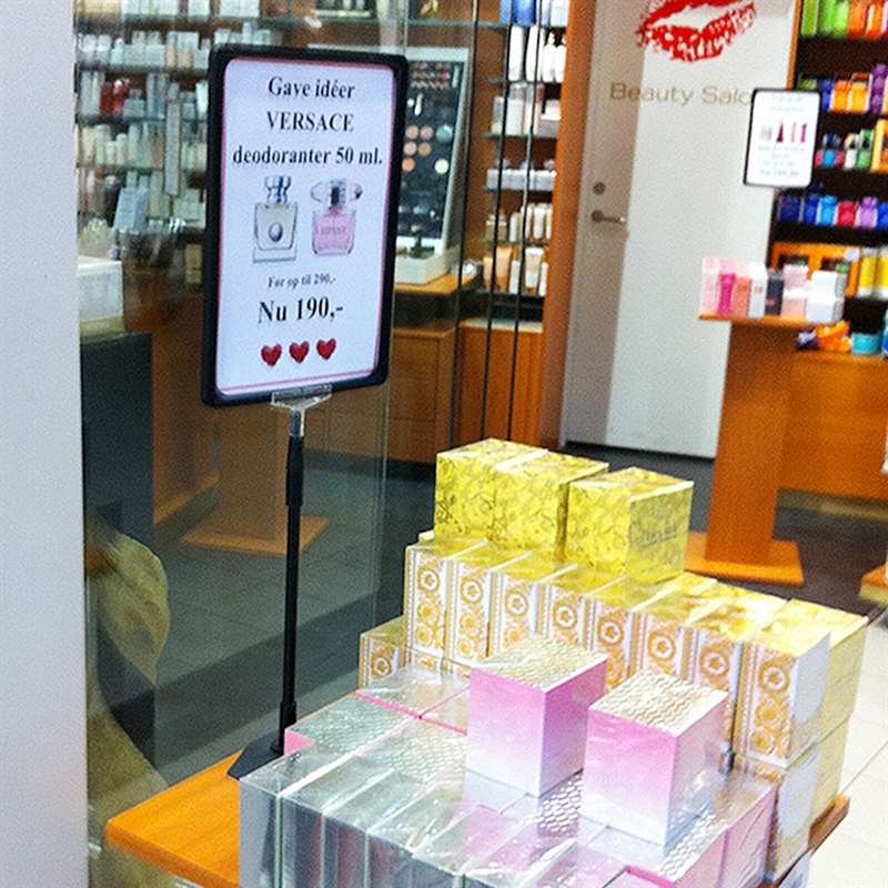 Flexständer mit schwarzem Kunststoffrahmen, A4