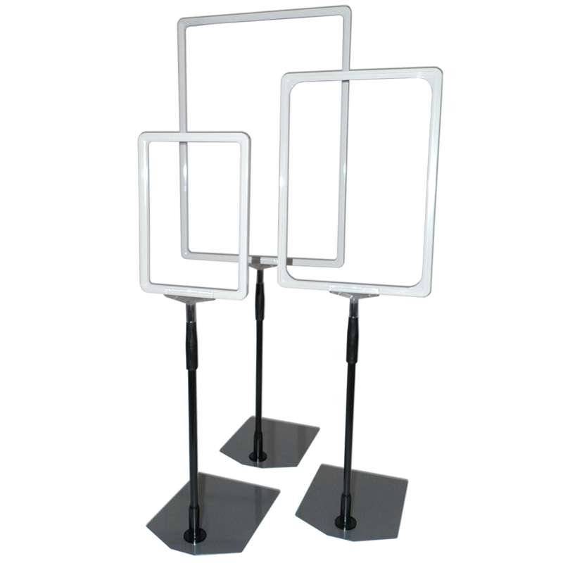 Flexständer mit weißem Kunststoffrahmen, A4