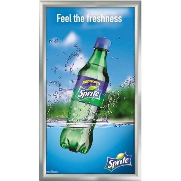 Klapprahmen mit 45mm Aluminiumprofil, silber - 100 x 200 cm