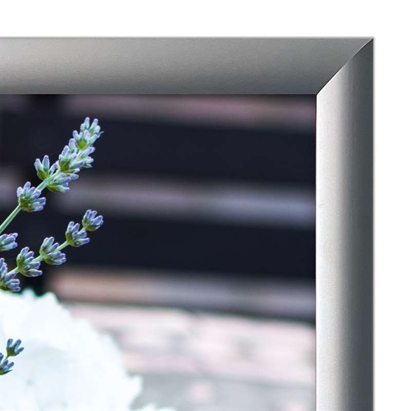 Klapprahmen Fast-Fix mit 25mm Aluminiumprofil, silber - A4