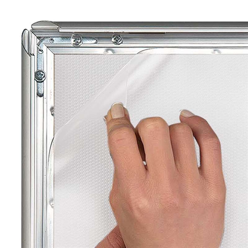 Klapprahmen Fast-Fix mit 25mm Aluminiumprofil, silber - A4