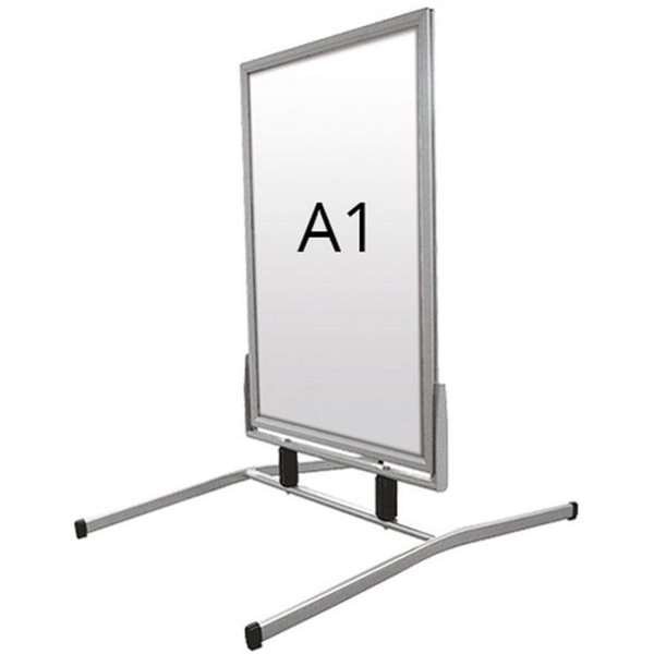 Wind-Line Basic Kundenstopper - A1 - Silber