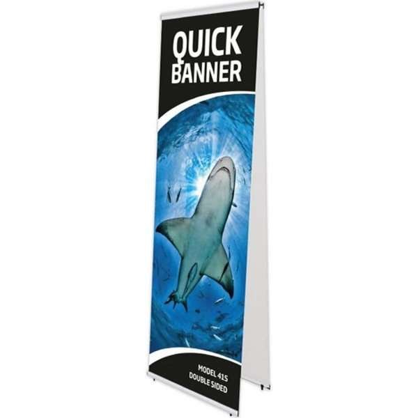 Quick-Banner doppelseitig ohne Banner und Druck - 60 x 200 cm