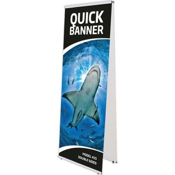 Quick-Banner doppelseitig ohne Banner und Druck - 80 x 200 cm