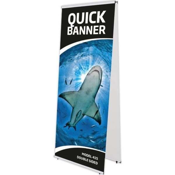 Quick-Banner doppelseitig ohne Banner und Druck - 100 x 200 cm