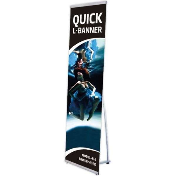 Quick L-Banner einseitig - ohne Bannerdruck 50x200cm