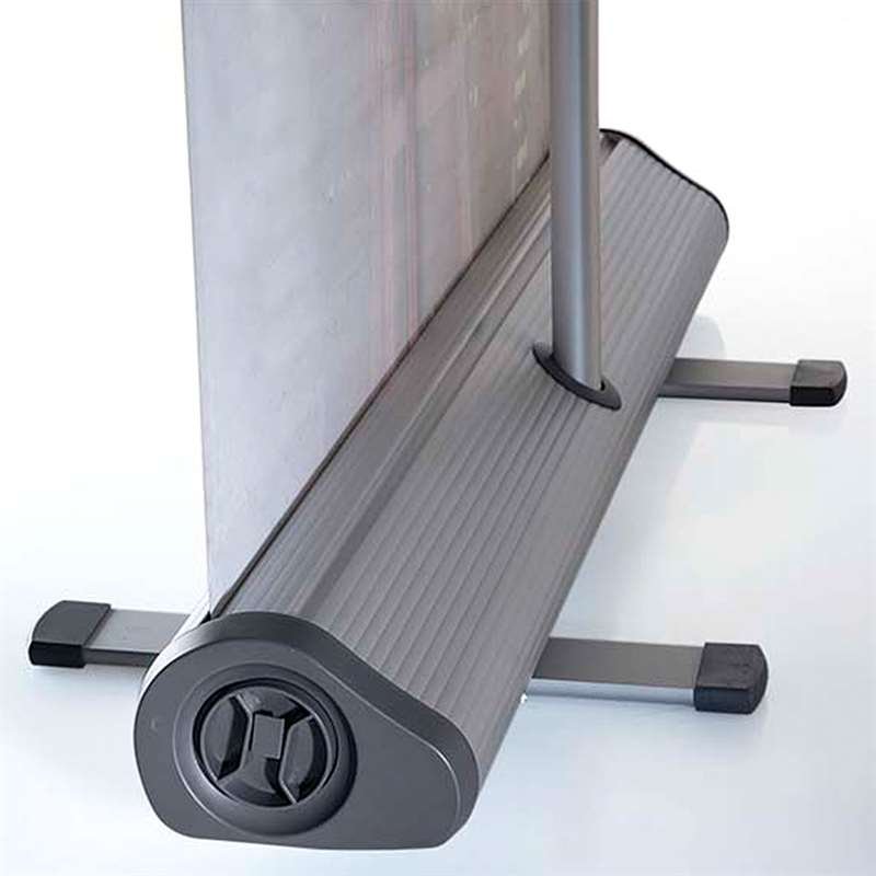 Flex Roll-up, silber, einseitig, 85 x 230 cm, inkl. Banner und Druck