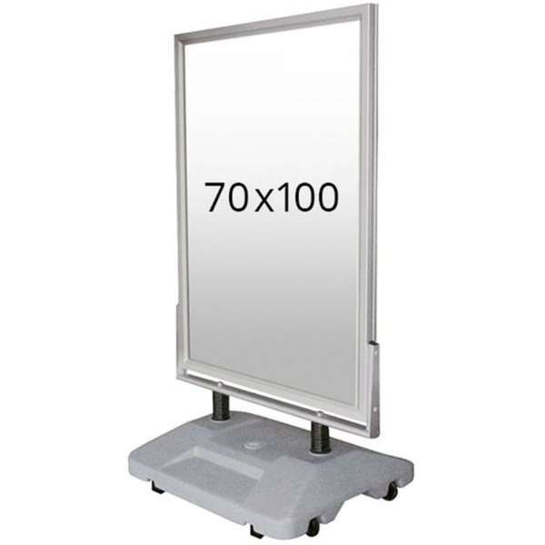 Wind-Sign Waterbase Kundenstopper - 70x100 cm - Silber