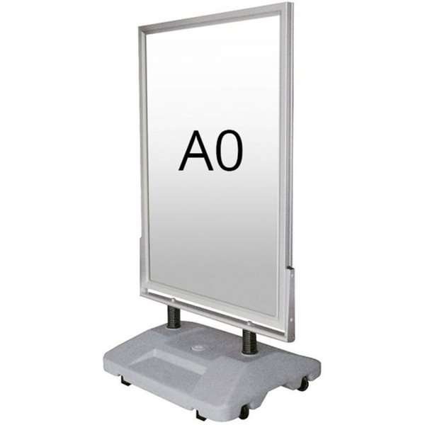 Wind-Sign Waterbase Kundenstopper - A0 - Silber