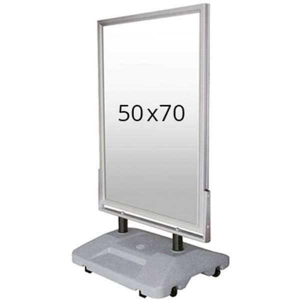 Wind-Sign Waterbase Kundenstopper - 50x70 cm - Silber