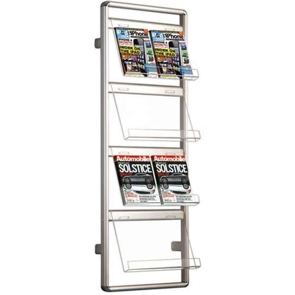 Info Line Wandbroschürenhalter - 8xA4 - 21x29,7 cm