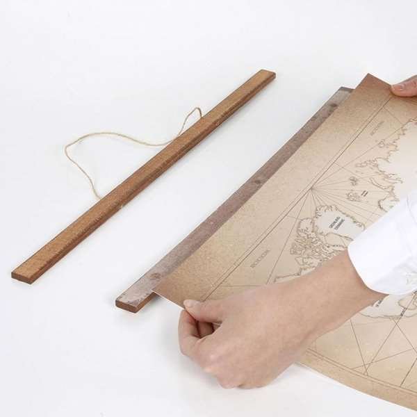 Wooden Posterleiste aus dunkler Buche magnetisch Satz - 30 cm Set
