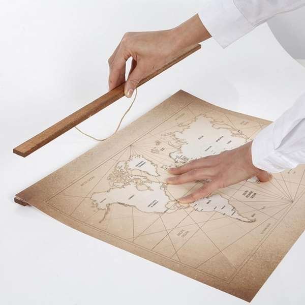 Wooden Posterleiste aus dunkler Buche magnetisch Satz - 30 cm Set