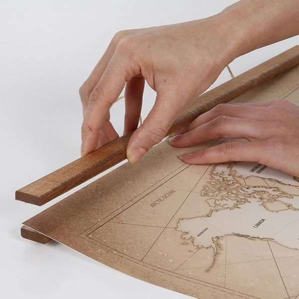 Wooden Posterleiste aus dunkler Buche magnetisch Satz - 30 cm Set