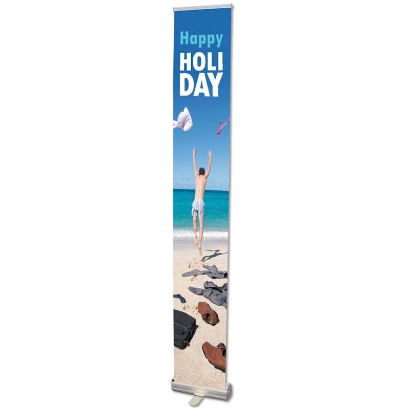 Basic Roll-up einseitig - 30x180 cm - Silber