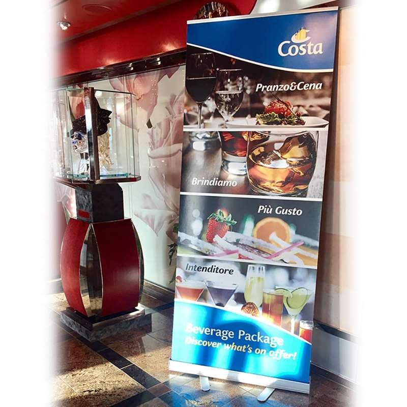Basic Roll-up einseitig 85 x 200 cm inkl. Banner & Druck
