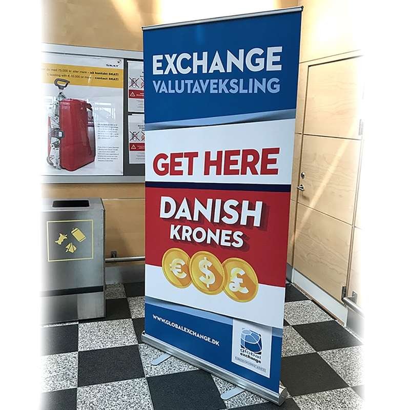 Basic Roll-up einseitig - 100x200 cm - Silber