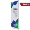 Basic Roll-up einseitig - 70x200 cm - silber - mit Banner und Aufdruck #1