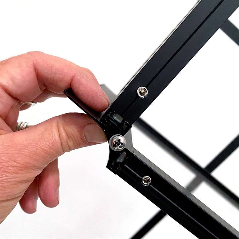 Flex-Prospektst&auml;nder, schwarz, 6 x A4