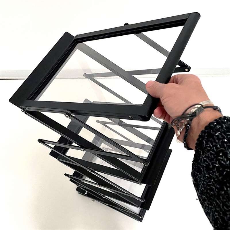 Flex-Prospektst&auml;nder, schwarz, 6 x A4