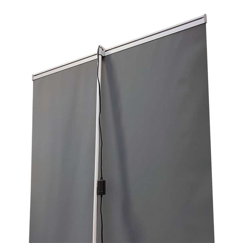Spot, 50 W, Alu/Silber, für Eco Roll-up, einseitig