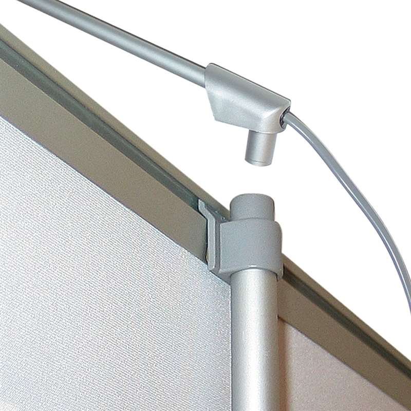Spot, 50 W, Alu/Silber, für Eco Roll-up, einseitig