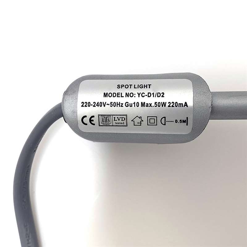 Spot, 50 W, Alu/Silber, für Eco Roll-up, einseitig